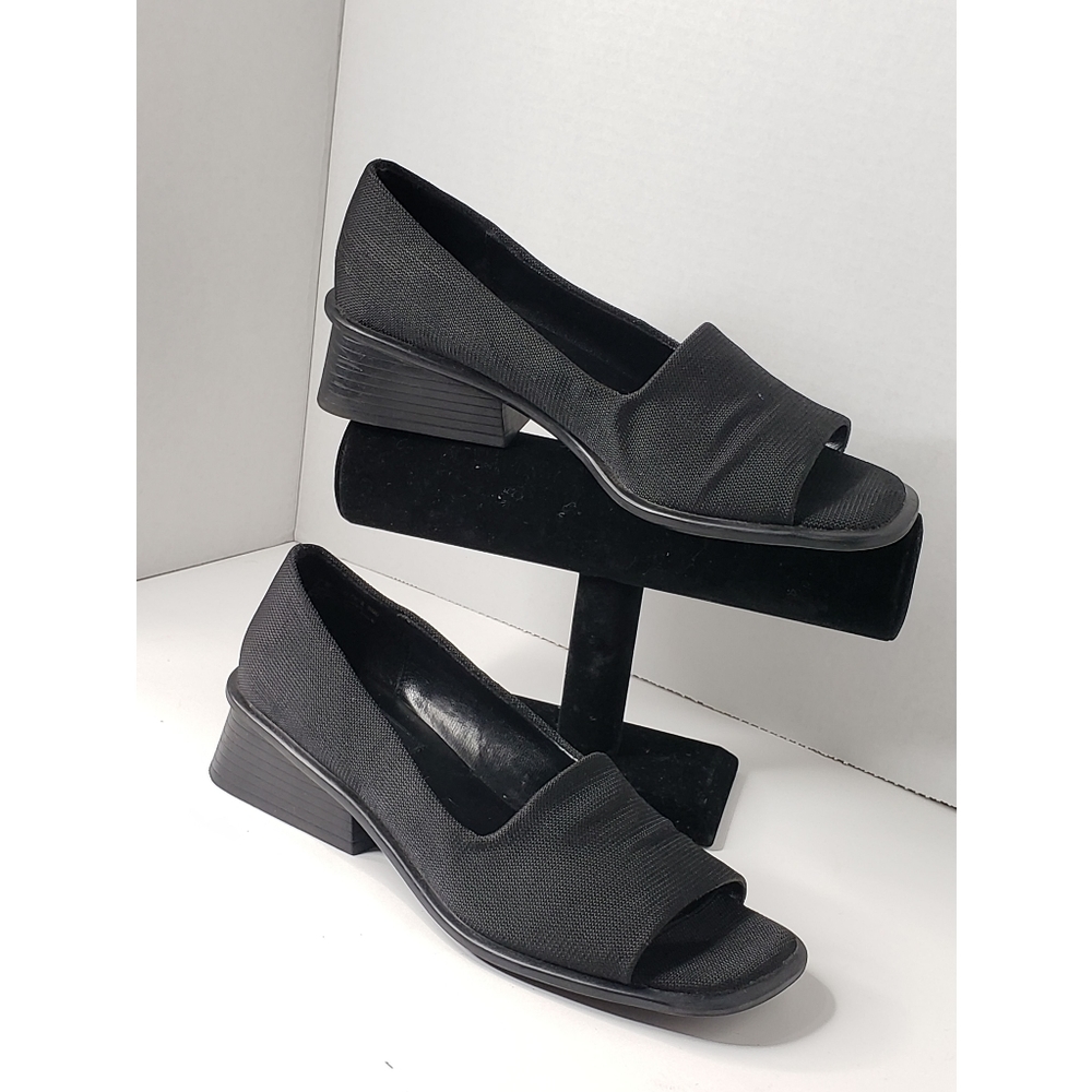 Vintage - Black Peek a Boo Pump by Hush Puppies